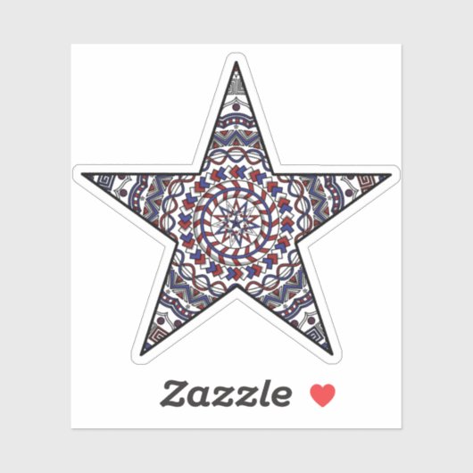 Star of Independenceコンターステッカー シール (シート)