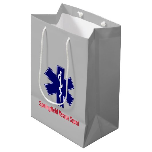 Star of Life、EMTロゴシンボル ミディアムペーパーバッグ (正面アングル)