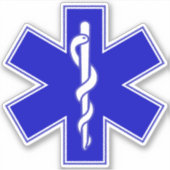 Star of Life(EMT) シール (正面)