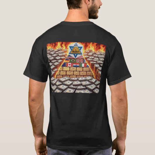Star of Remphan - Pyramid Upside Down Anti NWO Tシャツ (裏面)