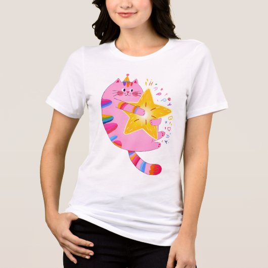 Star of the Purty: B-Day Edition 🎂✨ トライブレンドＴシャツ (正面)