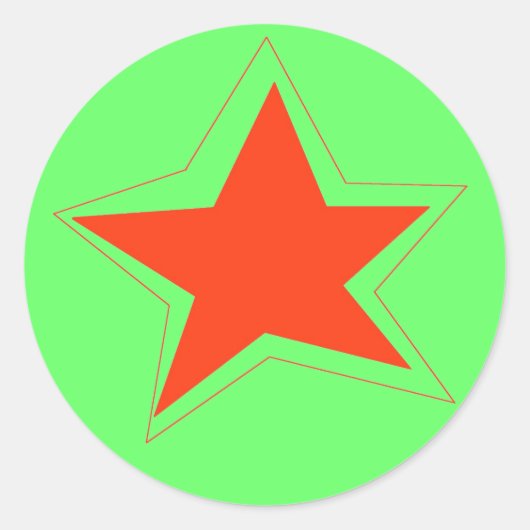 Star of the Weekステッカー ラウンドシール (正面)