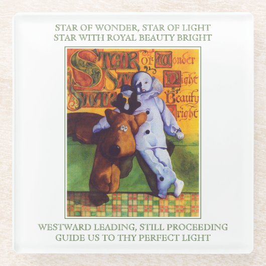 STAR OF WONDER ガラス コースター 歌詞 (正面)