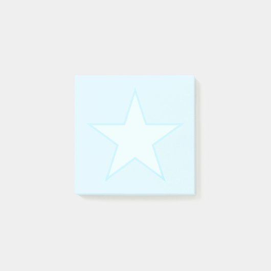 Star on Light Blue ポストイット (正面)