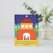 Star over Bethlehem Christmas Nativity シーズンポストカード (スタンド正面)