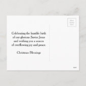 Star over Bethlehem Christmas Nativity シーズンポストカード (裏面)