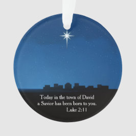 Star over Bethlehem - symbol of the birth of Jesus オーナメント