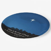 Star over Bethlehem - symbol of the birth of Jesus ペーパープレート (アングル)