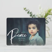 Star Over Peace On Earth宗教的なクリスマスフォト シーズンカード (スタンド正面)