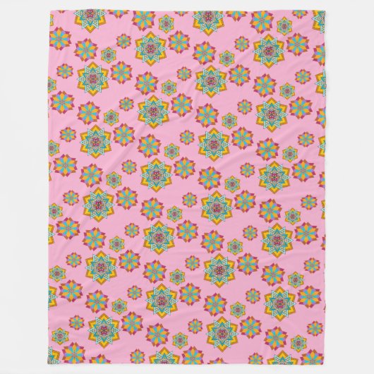 star pattern フリースブランケット (正面)