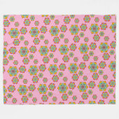 star pattern フリースブランケット (正面(横))