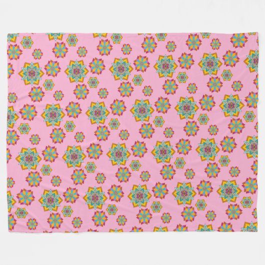 star pattern フリースブランケット (正面(横))