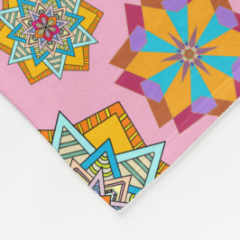 star pattern フリースブランケット