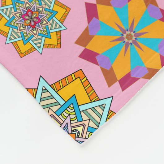 star pattern フリースブランケット (角)