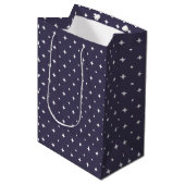 Star Pattern Gift Bags | Minimal Celestial Stars ミディアムペーパーバッグ (正面アングル)