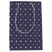 Star Pattern Gift Bags | Minimal Celestial Stars ミディアムペーパーバッグ (正面)
