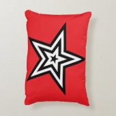 Star Pattern Pillow アクセントクッション (裏面(縦))