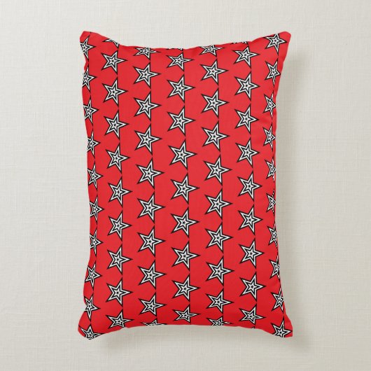 Star Pattern Pillow アクセントクッション (正面(垂直))