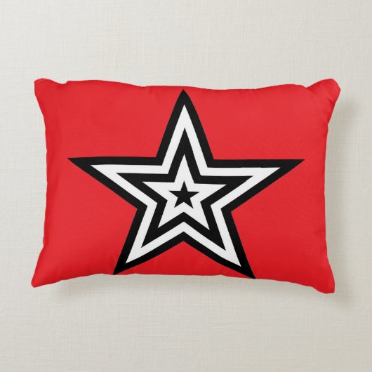 Star Pattern Pillow アクセントクッション (裏面)