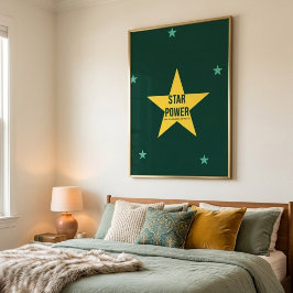 Star Power — 90s Maximalist | Retro Bedroom Art ポスター