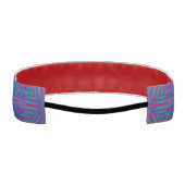 Star Red and Blue Geometric アスレチックヘッドバンド (裏面)