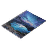 Star Reflections Colorful Lake Night Notebook ノートブック (左側)