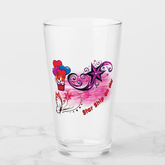 Star Ship Drinkware タンブラーグラス (正面)