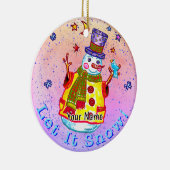 Star Snowman セラミックオーナメント (右)