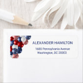 Star Spangled Celebration Return Address ラベル (インサイチュ)
