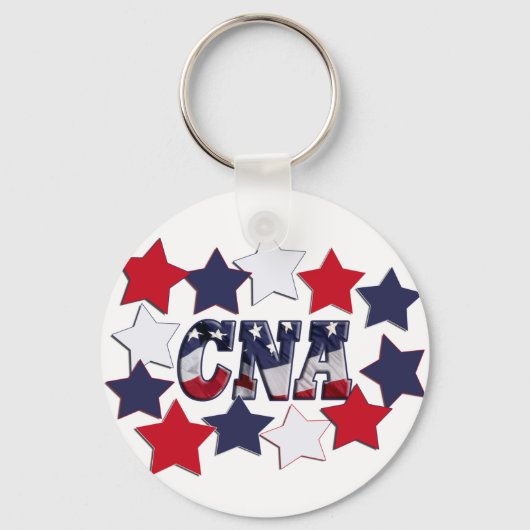 STAR SPANGLED CNA – 認定ナースアシスタント キーホルダー (正面)
