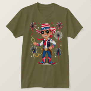 Star-Spangled Cowboy – 4th of July Celebration Des Tシャツ