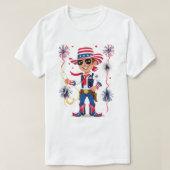 Star-Spangled Cowboy – 4th of July Celebration Des Tシャツ (デザイン正面)