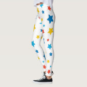 Star-Spangled Fun: Primary Star Print Leggings レギンス (左)