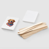 Star Spangled Golden Retriever Vintage Tee 4 ハンドファン (組立なし)