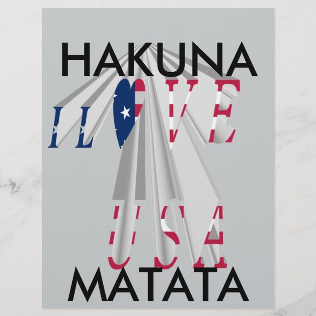 Star-Spangled Statement：グラフィックI Love USAデザイン (正面)
