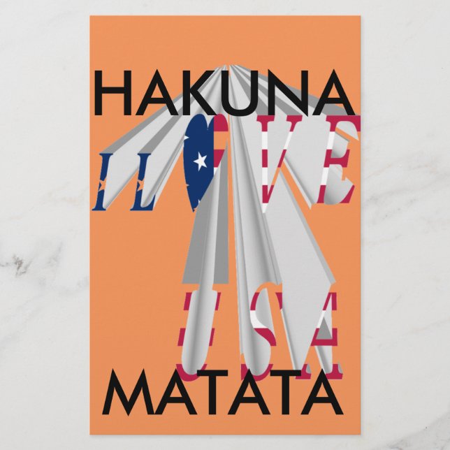 Star-Spangled Statement：グラフィックI Love USAデザイン (正面)