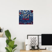 Star Spangled USA Proud ポスター (ホームオフィス)