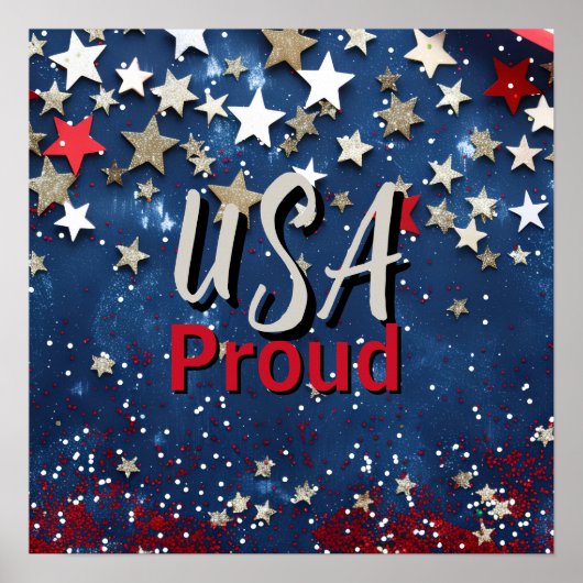 Star Spangled USA Proud ポスター (正面)