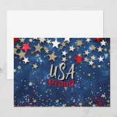 Star Spangled USA Proud 招待状 (正面/裏面)