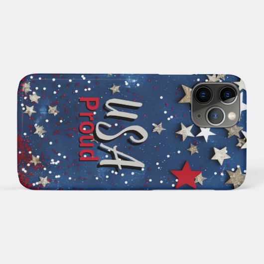 Star Spangled USA Proud Case-Mate iPhoneケース (裏面(横))