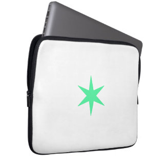 Star Stern neon-green and white ラップトップスリーブ