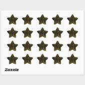 Star Stickers Gold Glitter  星シール (シート)