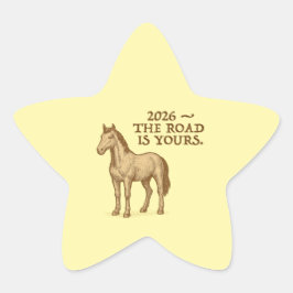 Star Stickers with horse and motivational text 星シール