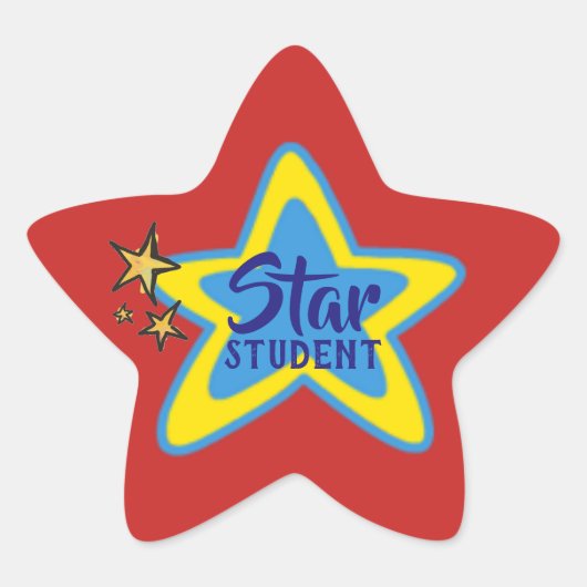 Star Studentスタンプ 星シール (正面)