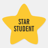 Star Student Gold Teacher Sticker for Classroom 星シール (正面)