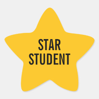 Star Student Gold Teacher Sticker for Classroom 星シール