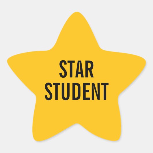 Star Student Gold Teacher Sticker for Classroom 星シール (正面)