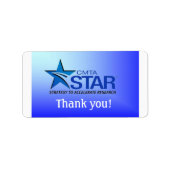 STAR Thank You Label ラベル (正面)