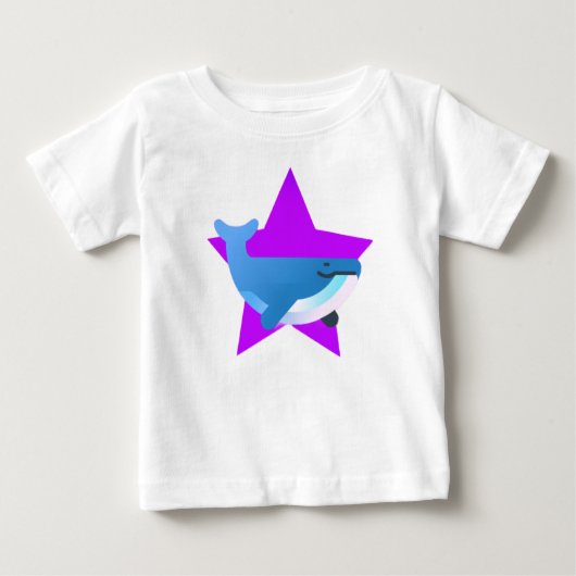 Star, The Whale, Whale ベビーTシャツ (正面)