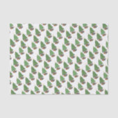 Star-topped Christmas Trees and Gifts Pattern 薄葉紙 (正面)